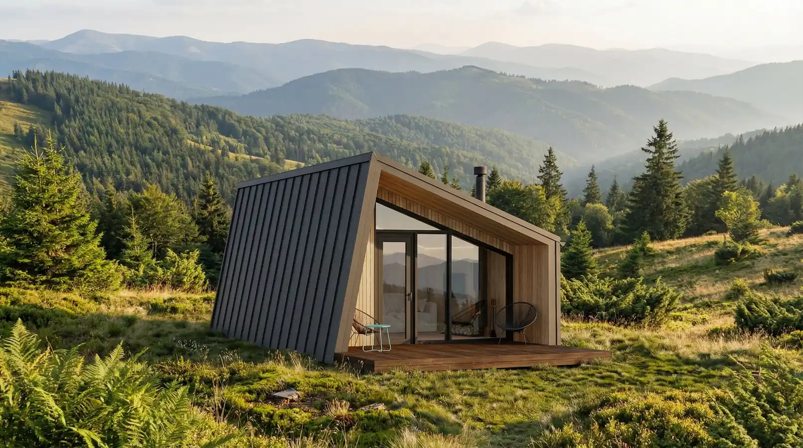 Delta premium compact home in forest landscape