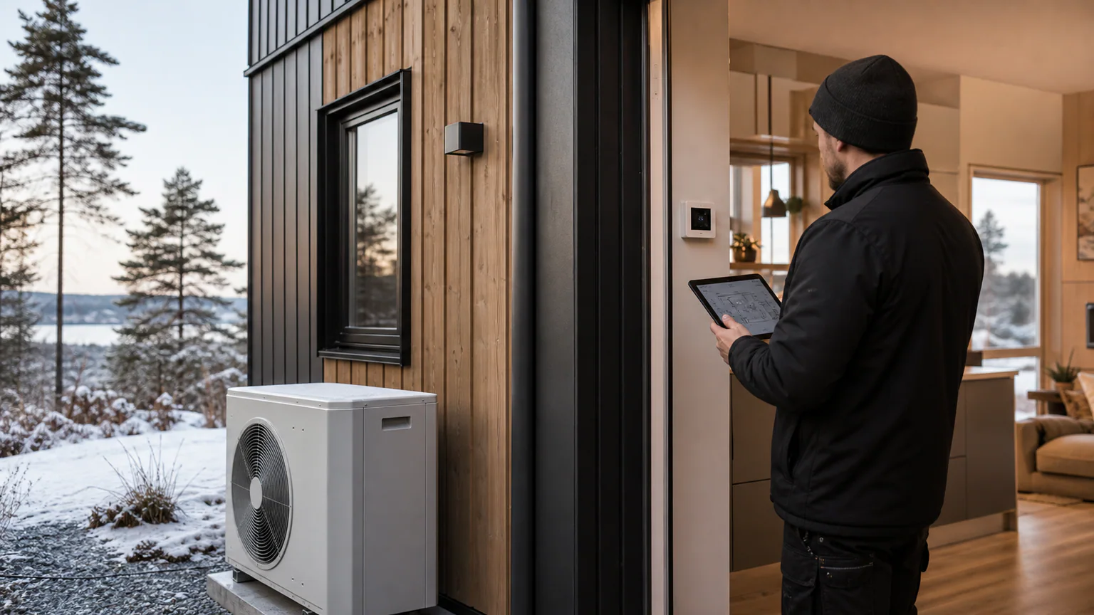 Remote Climate Control Modular Home: Temperature Control — QHOME technology guide Remote Climate Control Modular Home: Temperature Control — editorial planning scene