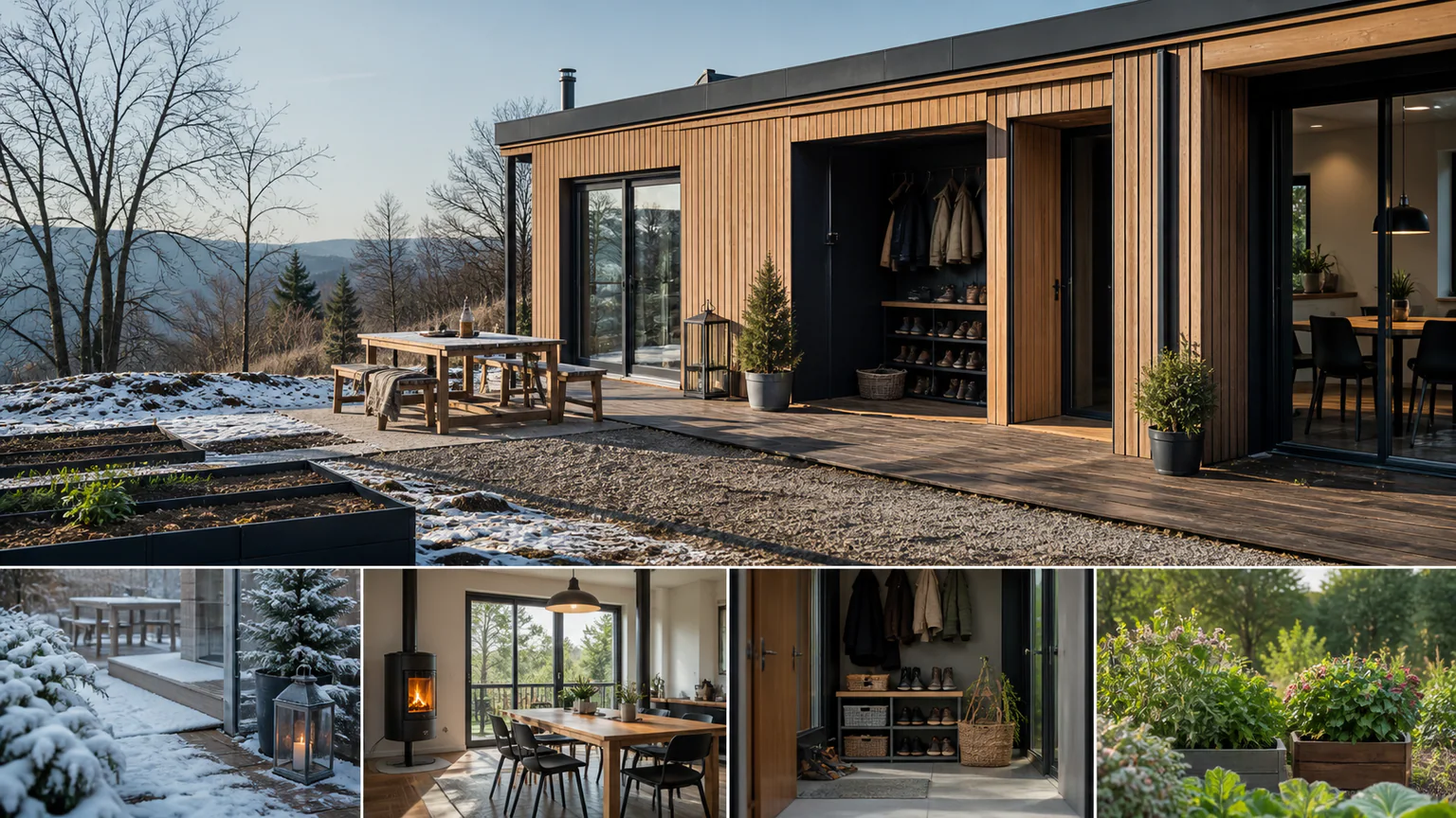 Modular Home for Permanent Living: Year-Round Home Selection — QHOME technology guide Modular Home for Permanent Living: Year-Round Home Selection — editorial planning scene