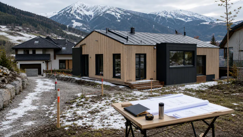 Modular Home in Austria: Austria — QHOME technology guide Modular Home in Austria: Austria — editorial planning scene