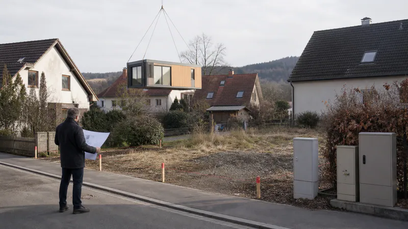 Modular Home in Germany: Germany — QHOME technology guide Modular Home in Germany: Germany — editorial planning scene