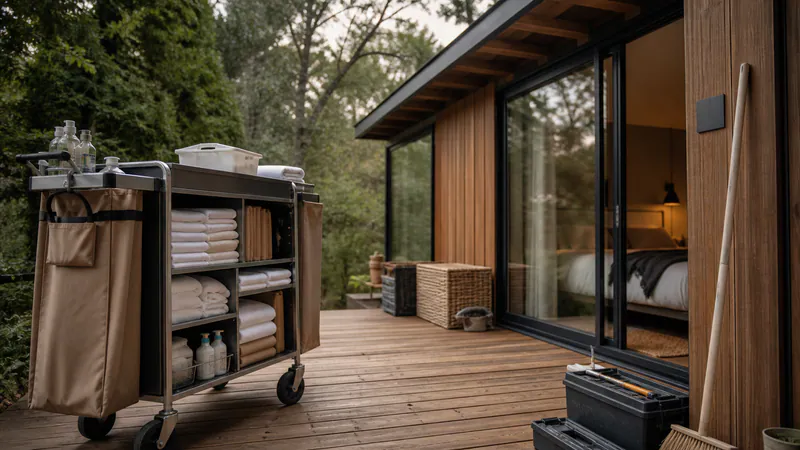 OPEX Glamping: Operating Expenses — QHOME technology guide OPEX Glamping: Operating Expenses — editorial planning scene