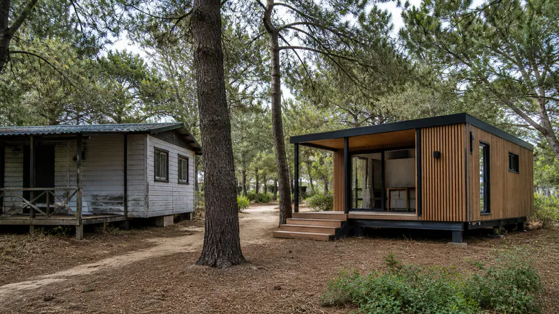Campsite Modular Cabins: Replace Old Camping Units — QHOME technology guide Campsite Modular Cabins: Replace Old Camping Units — editorial planning scene