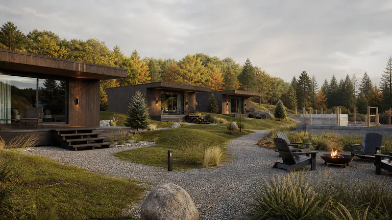 Modular Resort: Phased Hospitality Development — QHOME technology guide Modular Resort: Phased Hospitality Development — editorial planning scene