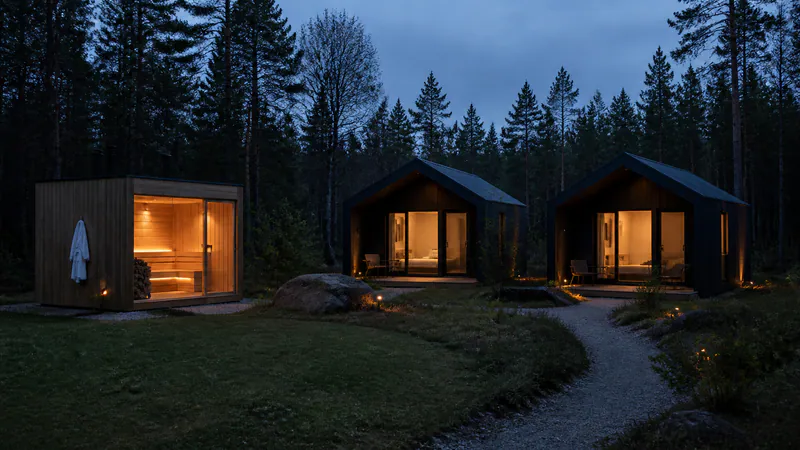 Modular Sauna for Glamping: Wellness Upsell — QHOME technology guide Modular Sauna for Glamping: Wellness Upsell — editorial planning scene