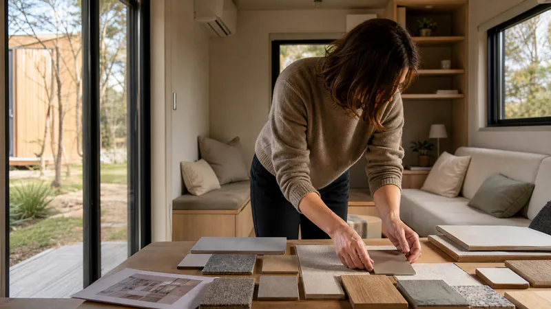 Modular Home Interior Design: Small Space Comfort — QHOME technology guide Modular Home Interior Design: Small Space Comfort — editorial planning scene