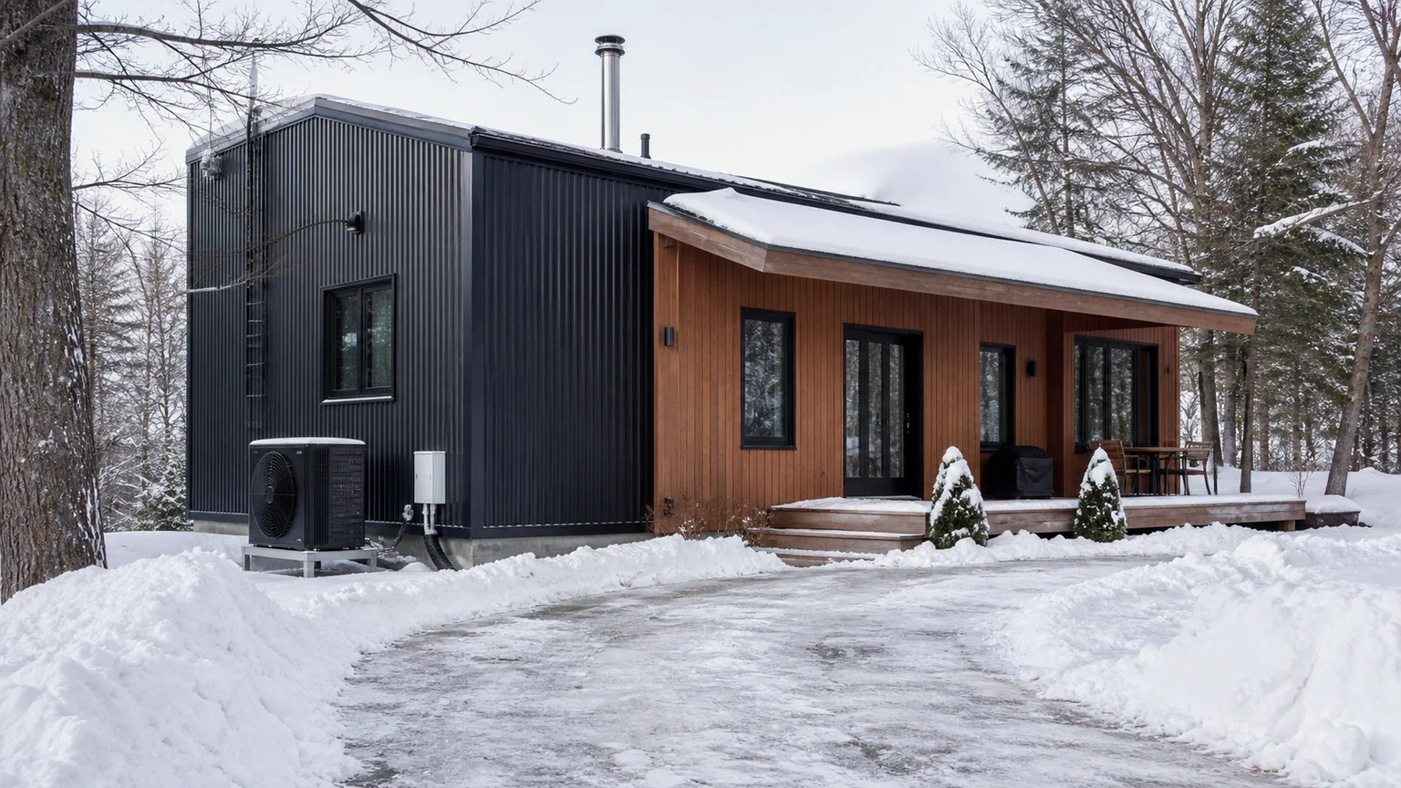 Winter Modular Home: Cold Climate Checklist — QHOME technology guide Winter Modular Home: Cold Climate Checklist — editorial planning scene